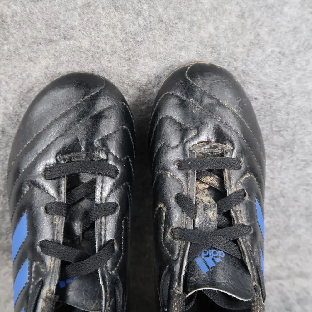 Adidas Shoes Kids 12k Soccer Cleats Goletto VII Firm Ground Lace Up Black Blue